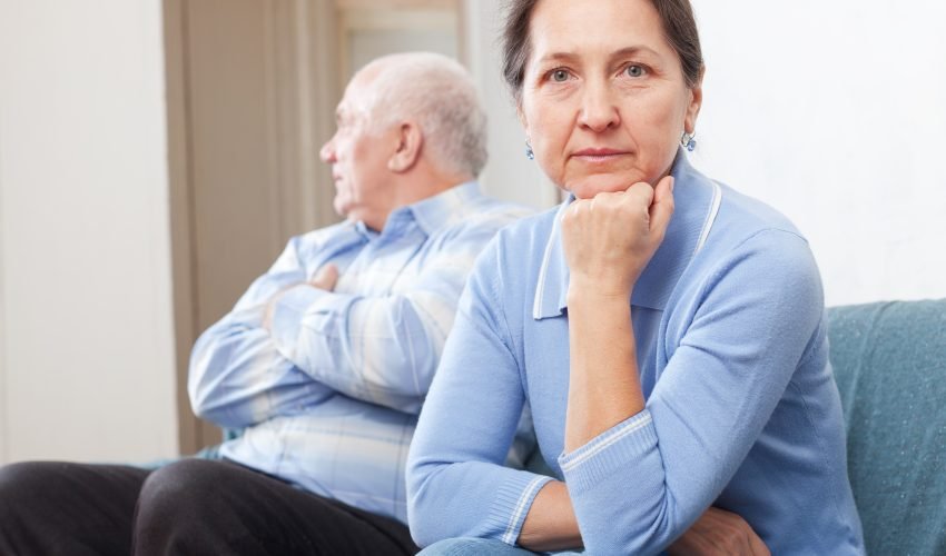 Mature couple having problems