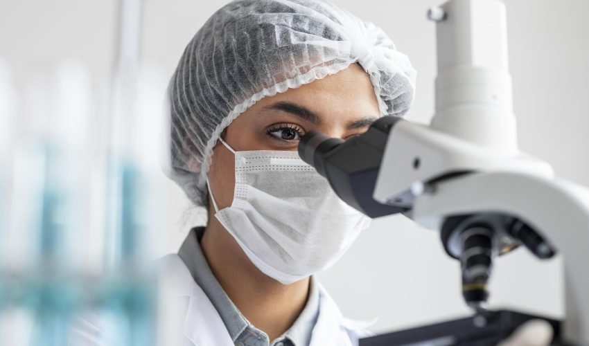 close-up-researcher-working-with-microscope